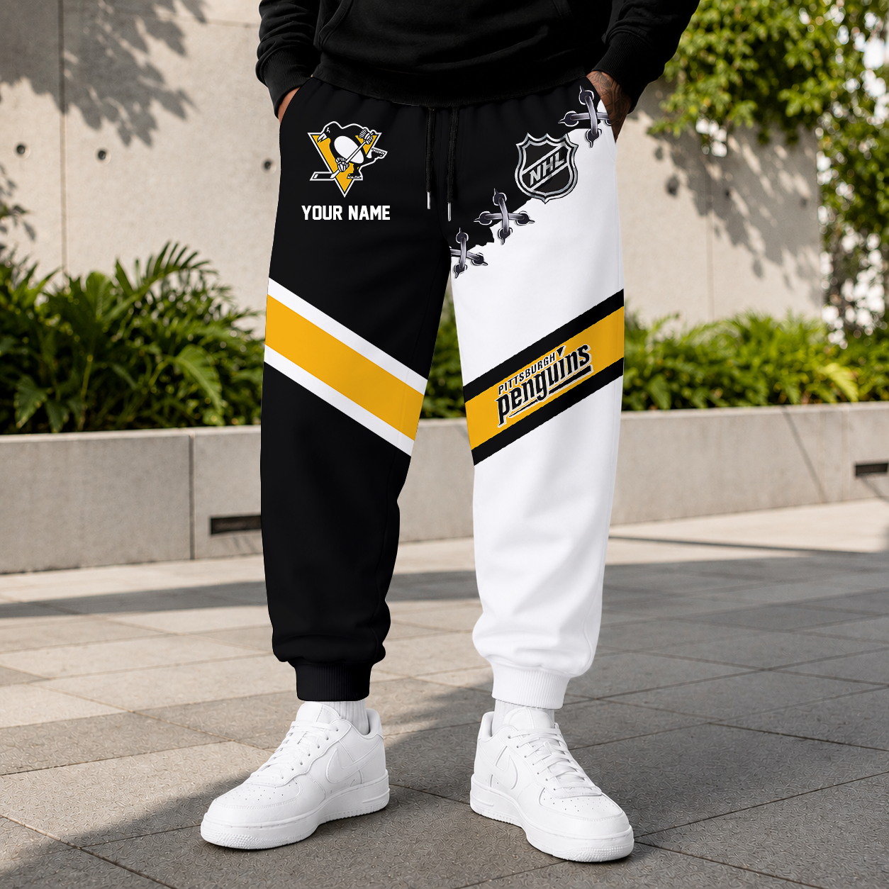 LIMITED EDITION - NEW CUSTOMIZED NHL26 PBP PITTSBURGH PENGUINS SWEATPANTS