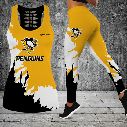 [SUPER SALE] NEW CUSTOMIZED NHL26 PBP PITTSBURGH PENGUINS MEN'S DRAWSTRING CARGO SHORTS