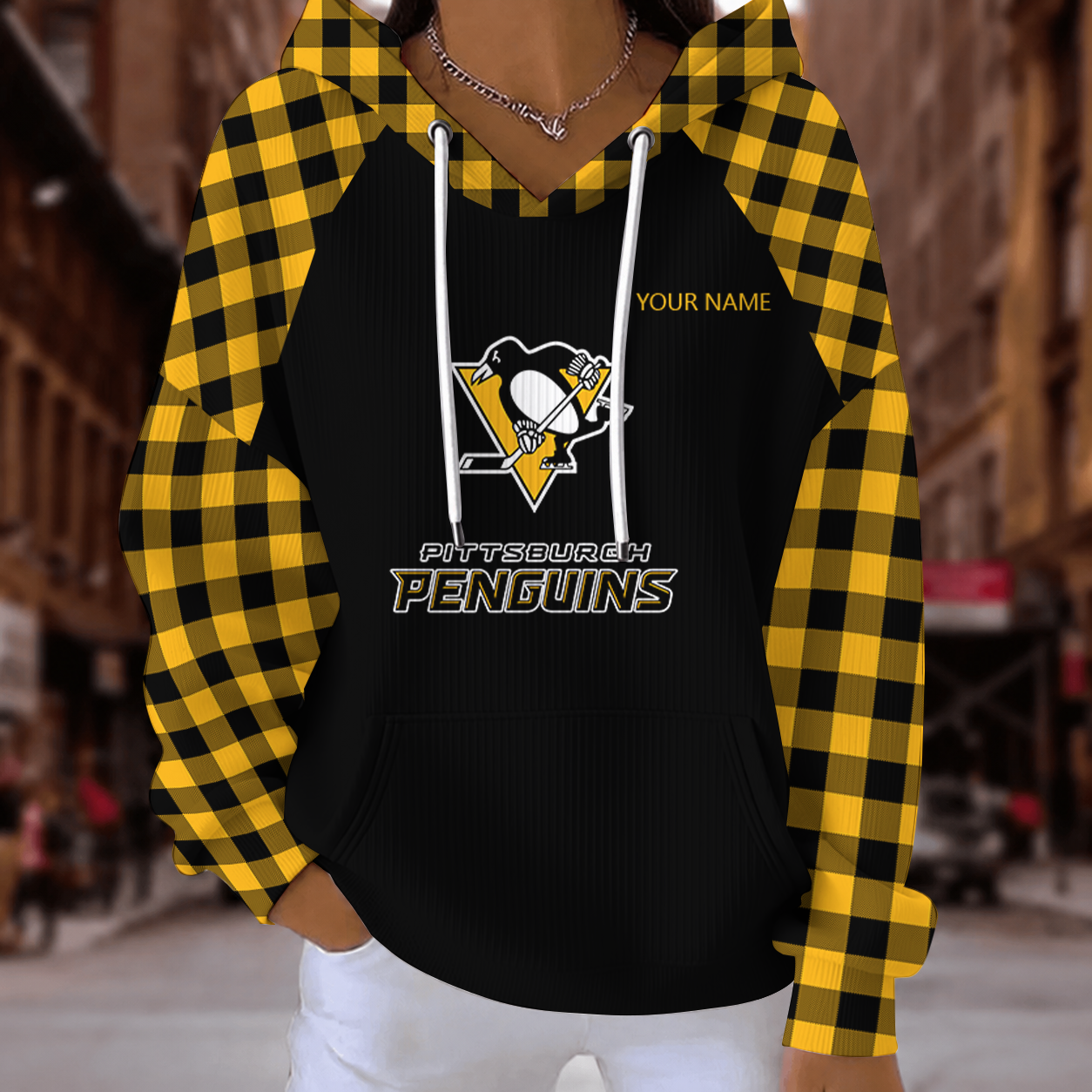 [SUPER SALE] NEW CUSTOMIZED NHL26 PBP PITTSBURGH PENGUINS RIBBED HOODIE & SWEATSHIRT