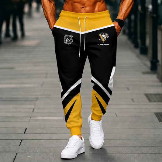 LIMITED EDITION - NEW CUSTOMIZED NHL26 PBP PITTSBURGH PENGUINS UNISEX LONG PANTS