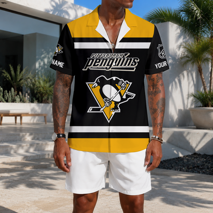 LIMITED EDITION - NEW CUSTOMIZED NHL26 PBP PITTSBURGH PENGUINS UNISEX HAWAIIAN SHIRT