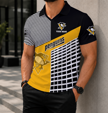 VIRAL EDITION - NEW CUSTOMIZED NHL26 PBP PITTSBURGH PENGUINS POLO SHIRT