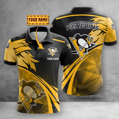 LIMITED EDITION - NEW CUSTOMIZED NHL26 PBP PITTSBURGH PENGUINS POLO SHIRT, ZIP POLO SHIRT & T-SHIRTS