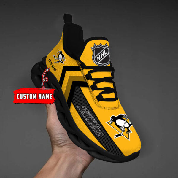 [SUPER SALE ] NEW CUSTOMIZED NHL26 PBP PITTSBURGH PENGUINS MAX SOUL SHOES