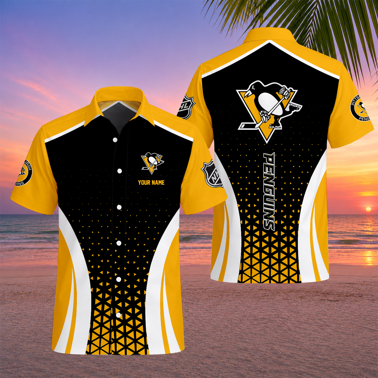 LIMITED EDITION - NEW CUSTOMIZED NHL26 PBP PITTSBURGH PENGUINS UNISEX HAWAIIAN SHIRT