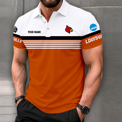LIMITED EDITION - NEW CUSTOMIZED NCAA CWS26 ULC LOUISVILLE CARDINALS POLO SHIRT