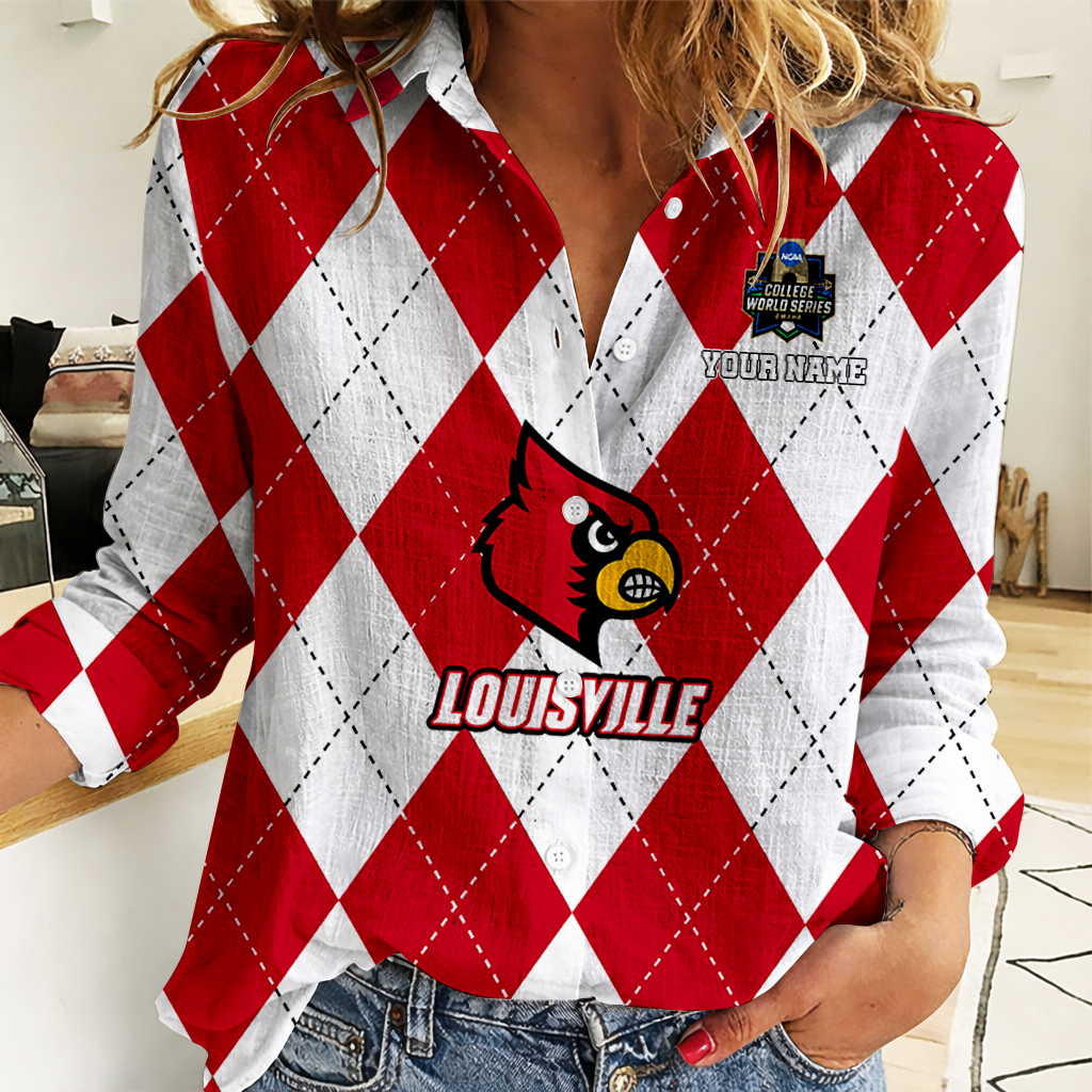 LIMITED DROP - NEW CUSTOMIZED | NCAA CWS26 ULC UL CARDINALS WOMEN CASUAL SHIRT FOR FAN