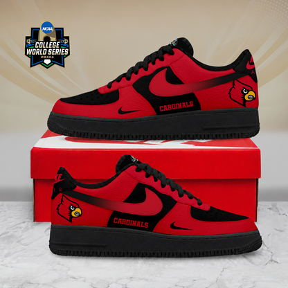SPECIAL EDITION - NEW CUSTOMIZED NCAA CWS26 ULC LOUISVILLE CARDINALS AF1 SHOES