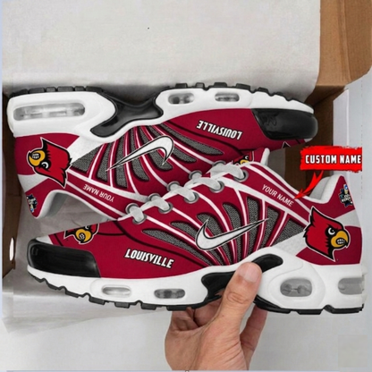 LIMITED EDITION - NEW CUSTOMIZED NCAA CWS26 ULC LOUISVILLE CARDINALS UNISEX AIR MAX PLUS SNEAKERS