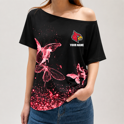 [FAN FAVORITE] NEW CUSTOMIZED NCAA CWS26 ULC LOUISVILLE CARDINALS OFF-SHOULDER SHIRT