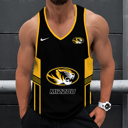 [FAN FAVORITE] NEW CUSTOMIZED NCAA FBS26 MST MISSOURI TIGERS UNISEX TANK TOP