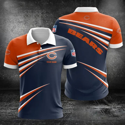 VIRAL EDITION - NEW CUSTOMIZED NFL26 CCB CHICAGO BEARS POLO, T-SHIRT & SHORT PANTS SET