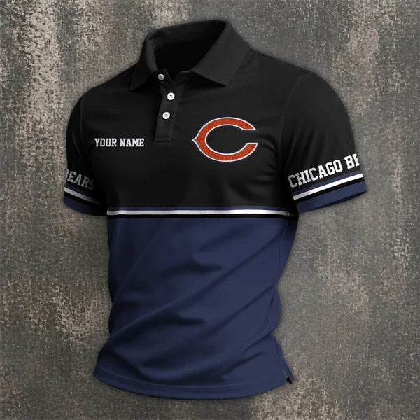 [SPECIAL OFFER] NEW CUSTOMIZED NFL26 CCB CHICAGO BEARS POLO SHIRT