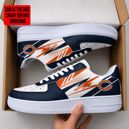[SPECIAL OFFER] NEW CUSTOMIZED NFL26 CCB CHICAGO BEARS AF1 SNEAKERS