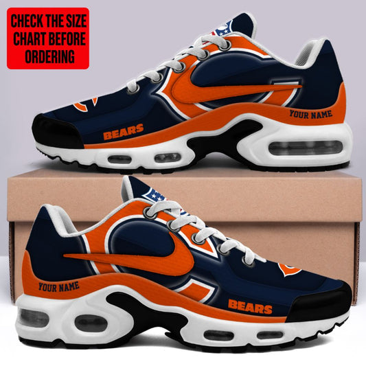 LIMITED EDITION - NEW CUSTOMIZED NFL26 CCB CHICAGO BEARS AIR MAX PLUS SNEAKERS