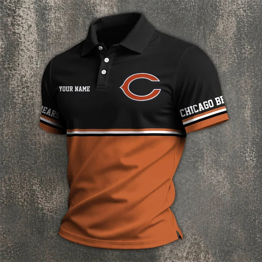 [SPECIAL OFFER] NEW CUSTOMIZED NFL26 CCB CHICAGO BEARS POLO SHIRT