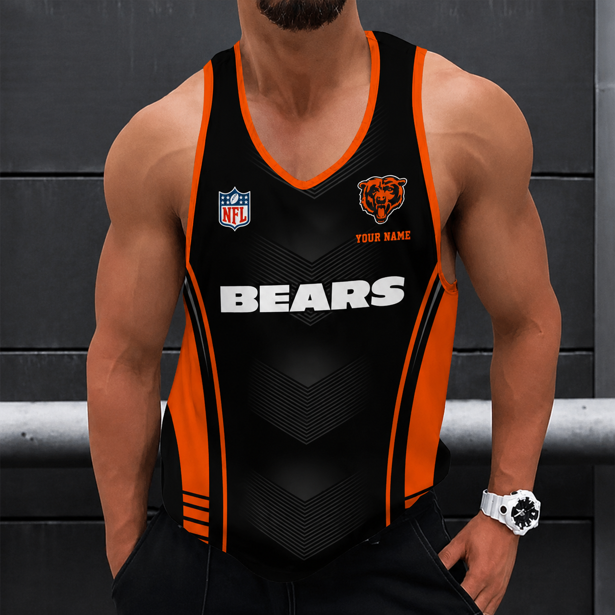 [SPECIAL OFFER] NEW CUSTOMIZED NFL26 CCB CHICAGO BEARS UNISEX TANK TOP