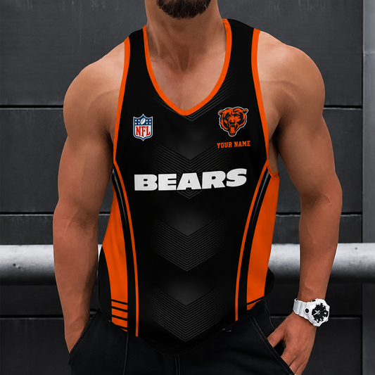 [SPECIAL OFFER] NEW CUSTOMIZED NFL26 CCB CHICAGO BEARS UNISEX TANK TOP
