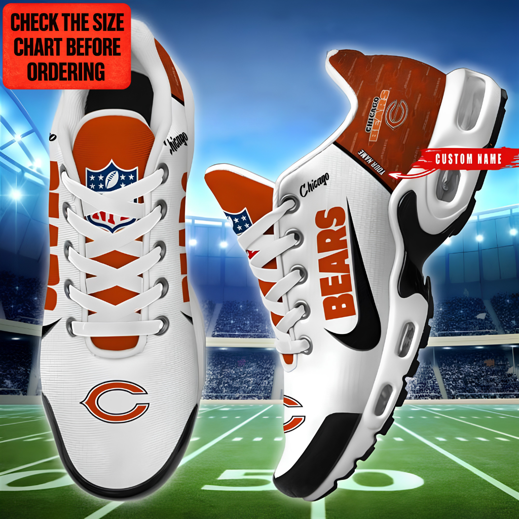[SPECIAL OFFER] NEW CUSTOMIZED NFL26 CCB CHICAGO BEARS AIR MAX PLUS SNEAKERS