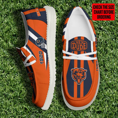 [SPECIAL OFFER] NEW CUSTOMIZED NFL26 CCB CHICAGO BEARS LOAFER SHOES