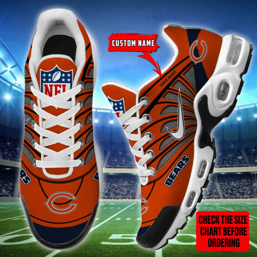 [SPECIAL OFFER] NEW CUSTOMIZED NFL26 CCB CHICAGO BEARS AIR MAX PLUS SNEAKERS