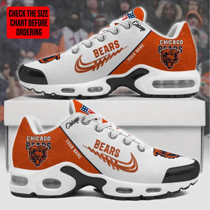 LIMITED EDITION - NEW CUSTOMIZED NFL26 CCB CHICAGO BEARS AIR MAX PLUS SNEAKERS