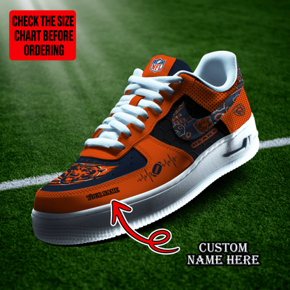 [SPECIAL OFFER] NEW CUSTOMIZED NFL26 CCB CHICAGO BEARS AF1 SHOES
