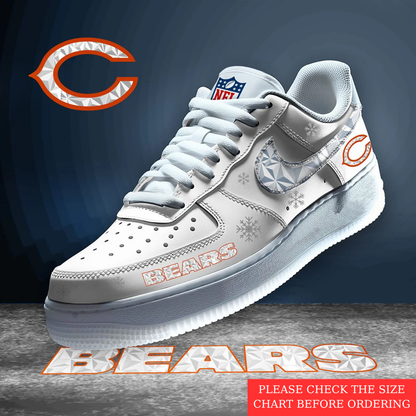 LIMITED EDITION - NEW CUSTOMIZED NFL26 CCB CHICAGO BEARS AF1 SHOES
