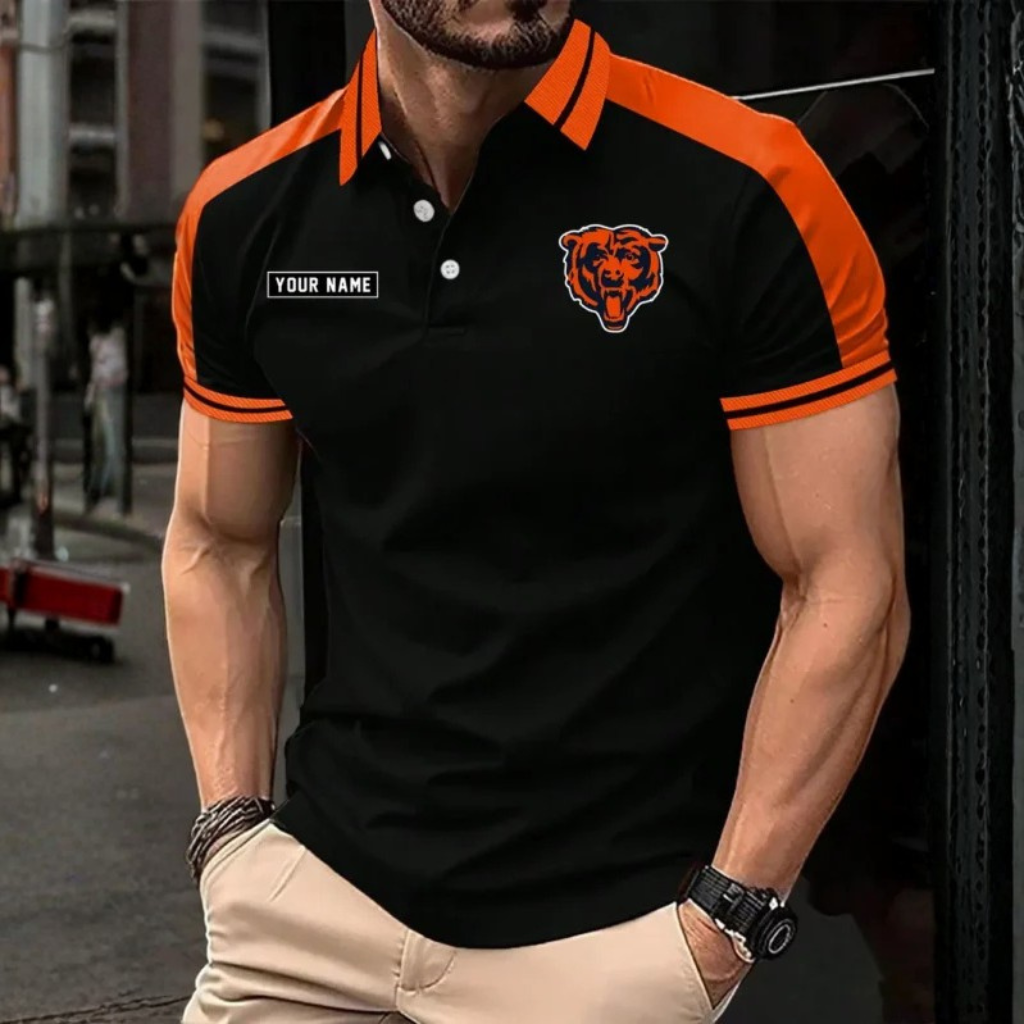 [SPECIAL OFFER] NEW CUSTOMIZED NFL26 CCB CHICAGO BEARS POLO SHIRT