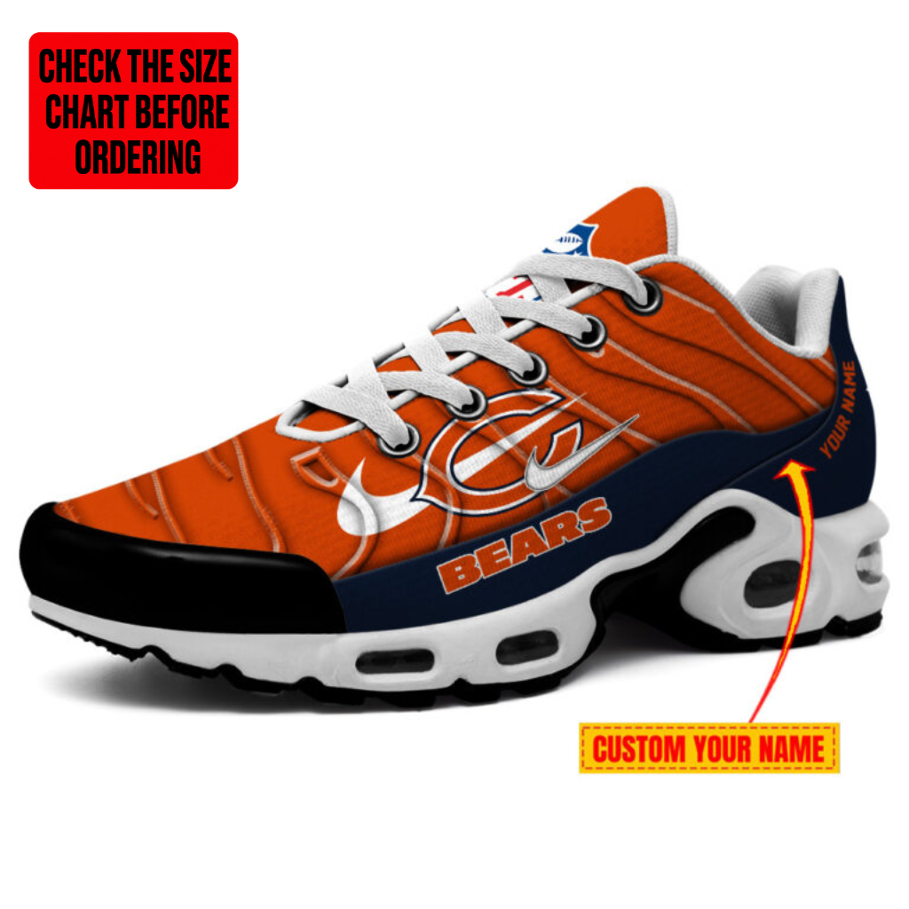 [SPECIAL OFFER] NEW CUSTOMIZED NFL26 CCB CHICAGO BEARS AIR MAX PLUS SNEAKERS