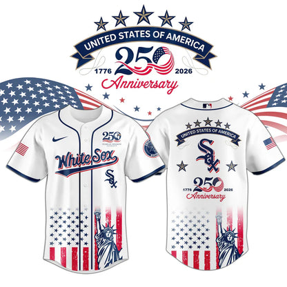 LIMITED EDITION - NEW CUSTOMIZED MLB26 CWS CHICAGO WHITE SOX BASEBALL JERSEY
