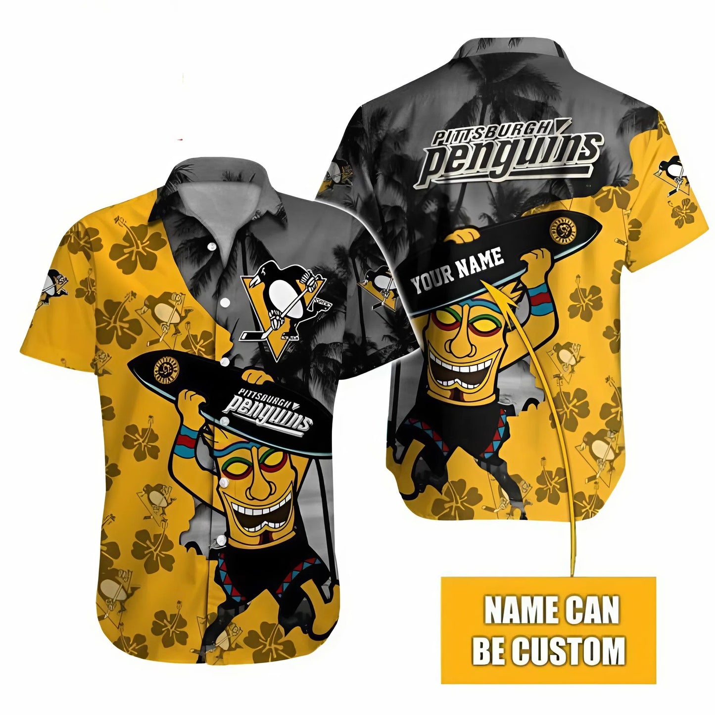 LIMITED EDITION - NEW CUSTOMIZED NHL26 PBP PITTSBURGH PENGUINS UNISEX HAWAIIAN SHIRT