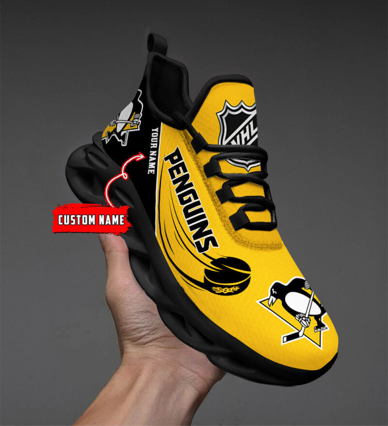 LIMITED EDITION - NEW CUSTOMIZED NHL26 PBP PITTSBURGH PENGUINS CLUNKY SNEAKERS