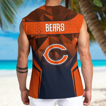 LIMITED EDITION - NEW CUSTOMIZED NFL26 CCB CHICAGO BEARS MEN'S GYM SHIRT