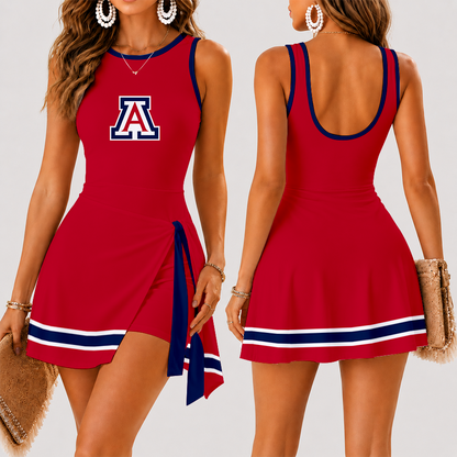 [FAN FAVORITE] NEW CUSTOMIZED NCAA FBS27 ARW ARIZONA WILDCATS WOMEN'S SUMMER SKORT DRESS
