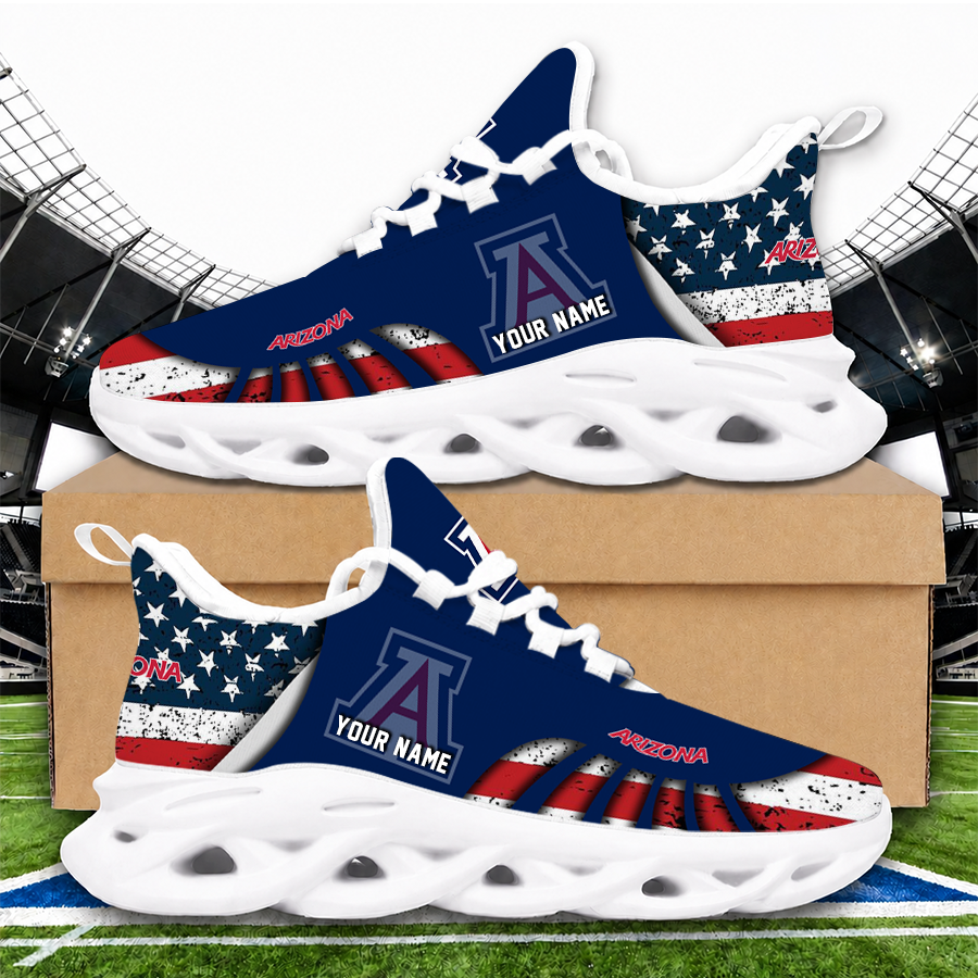[FAN FAVORITE] NEW CUSTOMIZED NCAA FBS27 ARW ARIZONA WILDCATS CLUNKY SNEAKERS