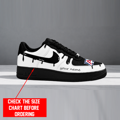[FAN FAVORITE] NEW CUSTOMIZED NCAA FBS27 ARW ARIZONA WILDCATS AF1 SHOES