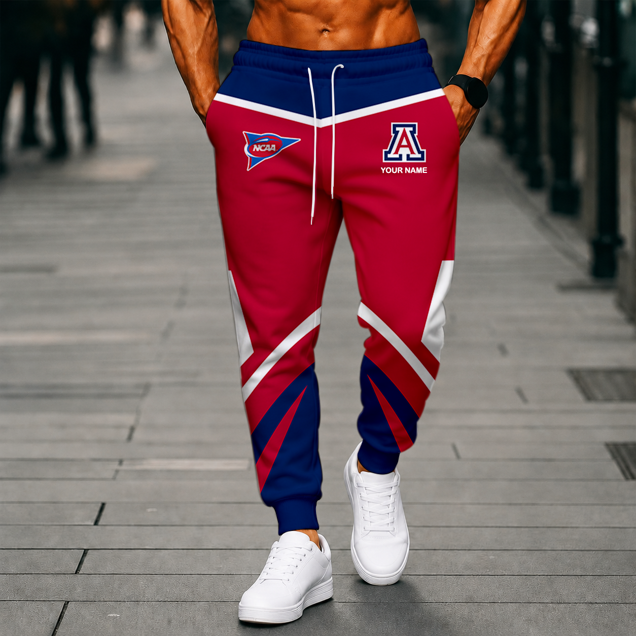 LIMITED EDITION - NEW CUSTOMIZED NCAA FBS27 ARW ARIZONA WILDCATS SWEATPANTS