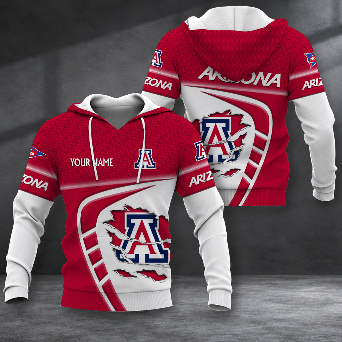 ELITE EDITION - NEW CUSTOMIZED NCAA FBS27 ARW ARIZONA WILDCATS HOODIE, ZIP HOODIE, T-SHIRT, POLO SHIRT, ZIP POLO SHIRT & SWEATSHIRT