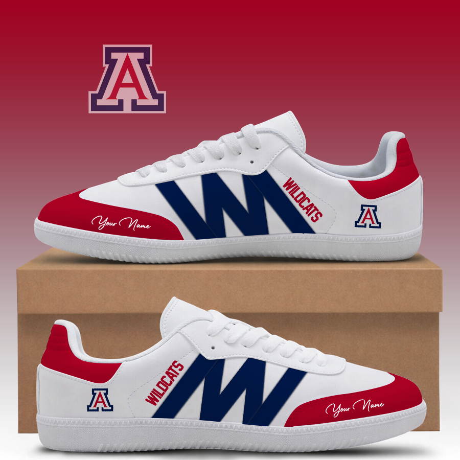 [FAN FAVORITE] NEW CUSTOMIZED NCAA FBS27 ARW ARIZONA WILDCATS CLASSIC SNEAKERS