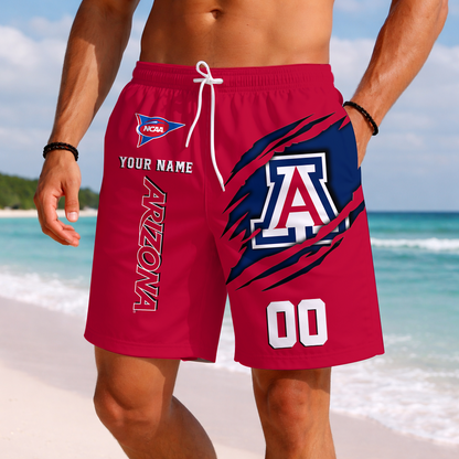 LIMITED EDITION - NEW CUSTOMIZED NCAA FBS27 ARW ARIZONA WILDCATS SHORT PANTS