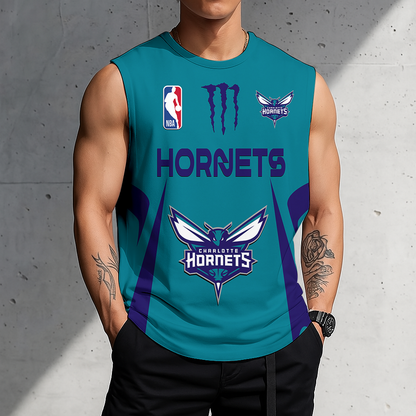 LIMITED EDITION - NEW CUSTOMIZED NBA27 CHO CHARLOTTE HORNETS MEN'S GYM SHIRT