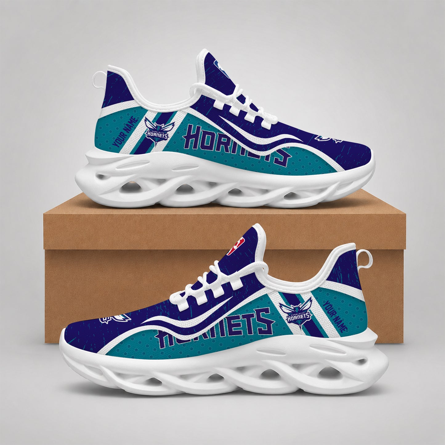 LIMITED EDITION - NEW CUSTOMIZED NBA27 CHO CHARLOTTE HORNETS MAX SOUL SHOES