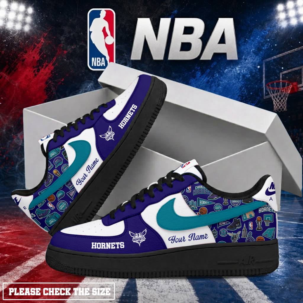 LIMITED EDITION - NEW CUSTOMIZED NBA27 CHO CHARLOTTE HORNETS AF1 SHOES