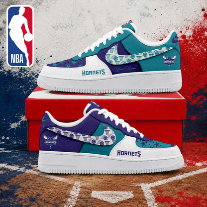LIMITED EDITION - NEW CUSTOMIZED NBA27 CHO CHARLOTTE HORNETS AF1 SNEAKERS