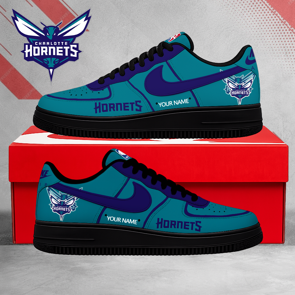 LIMITED EDITION - NEW CUSTOMIZED NBA27 CHO CHARLOTTE HORNETS AF1 SNEAKERS