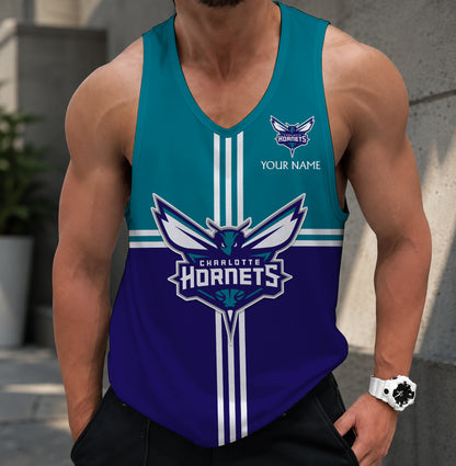 LIMITED EDITION - NEW CUSTOMIZED NBA27 CHO CHARLOTTE HORNETS MEN'S TANK TOP