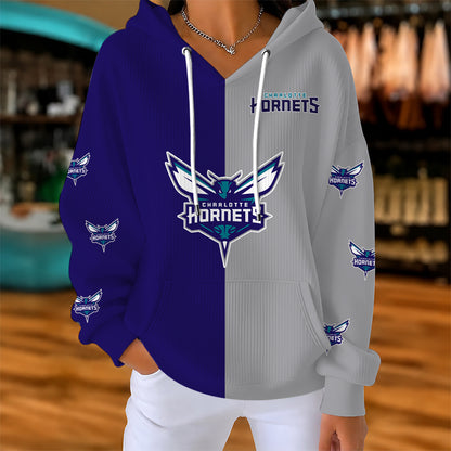 [HOT DEAL] NEW CUSTOMIZED NBA27 CHO CHARLOTTE HORNETS  RIBBED HOODIE & SWEATSHIRT