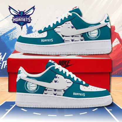 LIMITED EDITION - NEW CUSTOMIZED NBA27 CHO CHARLOTTE HORNETS AF1 SNEAKERS