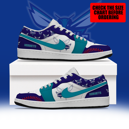 [HOT DEAL] NEW CUSTOMIZED NBA27 CHO CHARLOTTE HORNETS AIR JORDAN LOW SHOES